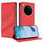 For OPPO Find X8s+ Embossed Multi-functional Wallet Retro Leather Phone Case(Red)