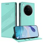 For OPPO Find X8s+ Embossed Multi-functional Wallet Retro Leather Phone Case(Mint Green)
