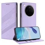For OPPO Find X8s+ Embossed Multi-functional Wallet Retro Leather Phone Case(Light Purple)