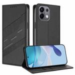 For OPPO K13 5G Embossed Multi-functional Wallet Retro Leather Phone Case(Black)
