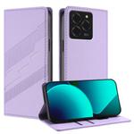 For Ulefone Note 20 Pro Embossed Multi-functional Wallet Retro Leather Phone Case(Light Purple)