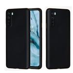 For OnePlus Nord Solid Color Liquid Silicone Dropproof Full Coverage Protective Case(Black)
