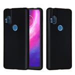 For Motorola Moto One Hyper Solid Color Liquid Silicone Dropproof Full Coverage Protective Case(Black)