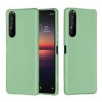 For Sony Xperia 5 Plus / Xperia 1 II Solid Color Liquid Silicone Dropproof Full Coverage Protective Case(Green)