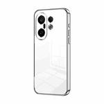 For vivo S30 Pro mini Transparent Plating Fine Hole Phone Case(Silver)