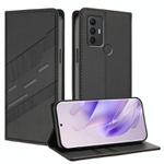 For TCL 305 / 306 / 30 SE Embossed Multi-functional Wallet Retro Leather Phone Case(Black)