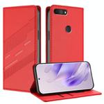 For TCL L10 Embossed Multi-functional Wallet Retro Leather Phone Case(Red)