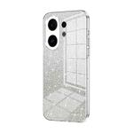 For vivo S30 Gradient Glitter Powder Electroplated Phone Case(Transparent)