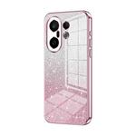 For vivo S30 Pro mini Gradient Glitter Powder Electroplated Phone Case(Pink)