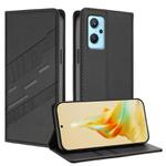 For Realme 9i Embossed Multi-functional Wallet Retro Leather Phone Case(Black)