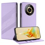 For Realme 10 Pro Embossed Multi-functional Wallet Retro Leather Phone Case(Light Purple)