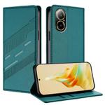 For Realme C67 4G Embossed Multi-functional Wallet Retro Leather Phone Case(Dark Green)