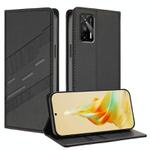 For Realme GT 5G Embossed Multi-functional Wallet Retro Leather Phone Case(Black)