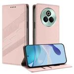 For Realme P3 Pro 5G Embossed Multi-functional Wallet Retro Leather Phone Case(Pink)