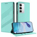 For Realme C71 4G Embossed Multi-functional Wallet Retro Leather Phone Case(Mint Green)