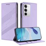 For Realme C71 4G Embossed Multi-functional Wallet Retro Leather Phone Case(Light Purple)