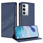 For Realme C71 4G Embossed Multi-functional Wallet Retro Leather Phone Case(Dark Blue)
