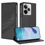 For Realme Neo7 Turbo Embossed Multi-functional Wallet Retro Leather Phone Case(Black)