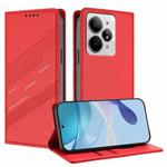 For Realme Neo7 Turbo Embossed Multi-functional Wallet Retro Leather Phone Case(Red)