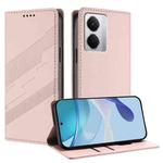 For Realme Neo7x Embossed Multi-functional Wallet Retro Leather Phone Case(Pink)