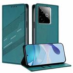For Realme GT 7 Global Embossed Multi-functional Wallet Retro Leather Phone Case(Dark Green)