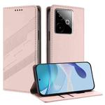 For Realme GT 7 Global Embossed Multi-functional Wallet Retro Leather Phone Case(Pink)