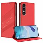 For Sony Xperia 1 VII Embossed Multi-functional Wallet Retro Leather Phone Case(Red)