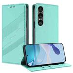 For Sony Xperia 1 VII Embossed Multi-functional Wallet Retro Leather Phone Case(Mint Green)