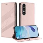For Sony Xperia 1 VII Embossed Multi-functional Wallet Retro Leather Phone Case(Pink)