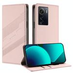 For ZTE Axon 50 Ultra Embossed Multi-functional Wallet Retro Leather Phone Case(Pink)