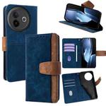 For vivo Y39 5G Global Color Stitching Skin Feel Leather RFID Blocking Phone Case(Blue)