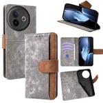 For vivo Y39 5G Global Color Stitching Skin Feel Leather RFID Blocking Phone Case(Grey)