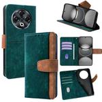 For Tecno Spark 30 4G Color Stitching Skin Feel Leather RFID Blocking Phone Case(Green)