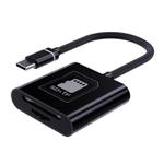 2 in 1 SD + TF Card Slot Reader, Interface:Type-C(Black)