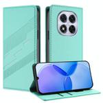 For Redmi Note 14 Pro 5G Embossed Multi-functional Wallet Retro Leather Phone Case(Mint Green)