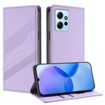 For Redmi Note 12 4G Embossed Multi-functional Wallet Retro Leather Phone Case(Light Purple)