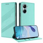 For Redmi Turbo 4 Pro Global Embossed Multi-functional Wallet Retro Leather Phone Case(Mint Green)