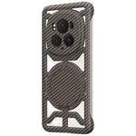 For Honor Magic6 Pro Hollow Carbon Fiber Rotating Bracket MagSafe Phone Case(Gold)
