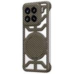 For Xiaomi 15 Pro Hollow Carbon Fiber Rotating Bracket MagSafe Phone Case(Gold)
