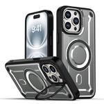 For iPhone 13 Pro Max MagSafe PC Phone Case with Lens Holder(Grey)