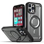 For iPhone 12 Pro Max MagSafe PC Phone Case with Lens Holder(Grey)