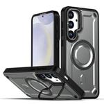 For Samsung Galaxy S25 5G / S24 5G MagSafe PC Phone Case with Lens Holder(Grey)
