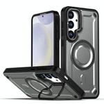 For Samsung Galaxy S25+ 5G / S24+ 5G MagSafe PC Phone Case with Lens Holder(Grey)