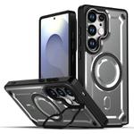 For Samsung Galaxy S25 Ultra 5G MagSafe PC Phone Case with Lens Holder(Grey)
