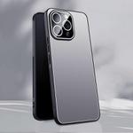 For iPhone 13 Pro Max Ice Aluminum Metal Explosion-proof Frosted Phone Case(Silver)