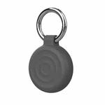 For AirTag Wave Protective Protective Case Cover with Keychain(Dark Grey)