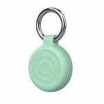 For AirTag Wave Protective Protective Case Cover with Keychain(Teal Water)