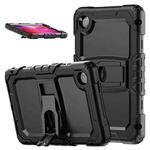 For Lenovo Tab One / K9 TB305FU 2025 Silicone Hydric PC Tablet Case with Shoulder Strap & Holder(Black)