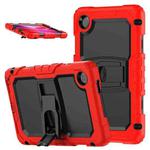 For Lenovo Tab One / K9 TB305FU 2025 Silicone Hydric PC Tablet Case with Shoulder Strap & Holder(Red)