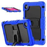 For Lenovo Tab One / K9 TB305FU 2025 Silicone Hydric PC Tablet Case with Shoulder Strap & Holder(Dark Blue)